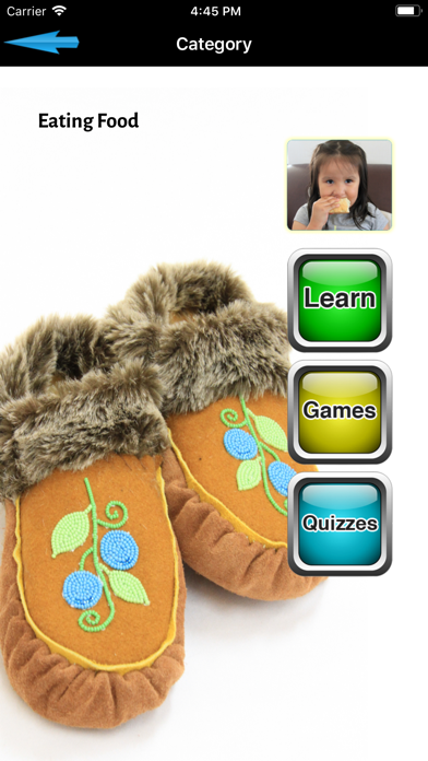 Ảnh chụp màn hình của KOBE Learn Oji-Cree