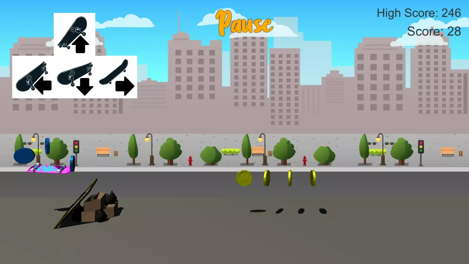 Screenshot di Ollie Game