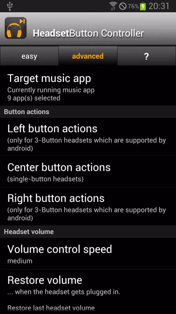 Headset Button Controller Pro Screenshots