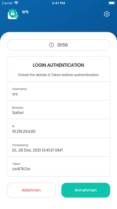 Tangkapan layar KOBIL Verify