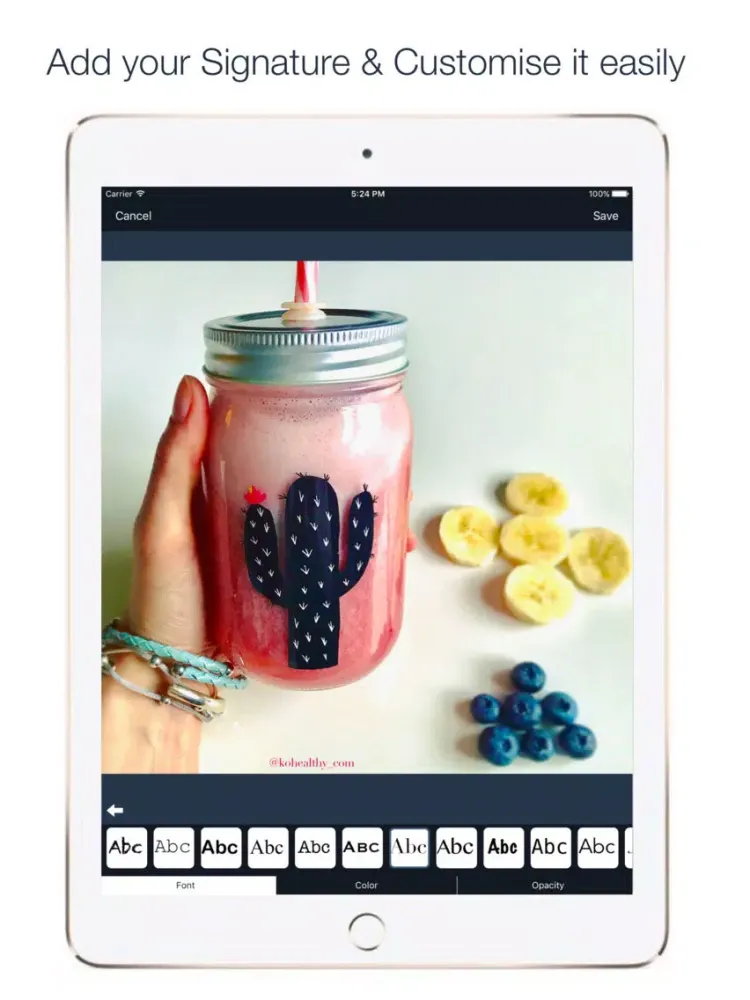 Screenshot di Watermark - Sign your photos iPad 