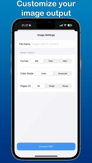 PDF to Photo Converter ™ スクリーンショット