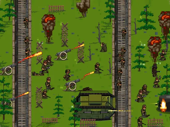 Capturas de tela do World War Battle 1917: Pixel iPad 