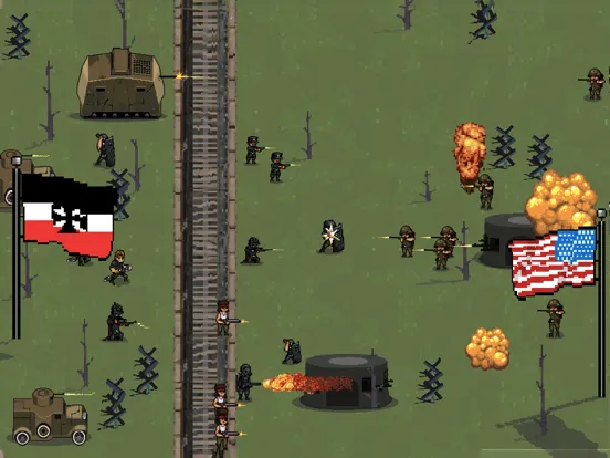Capturas de tela do World War Battle 1917: Pixel iPad 