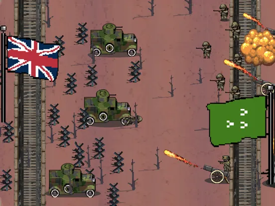 Capturas de tela do World War Battle 1917: Pixel iPad 