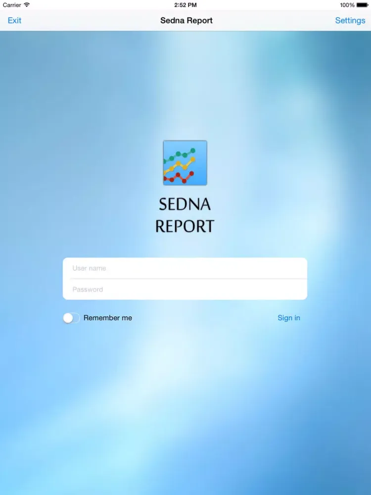 Sedna Report iPad 应用截图