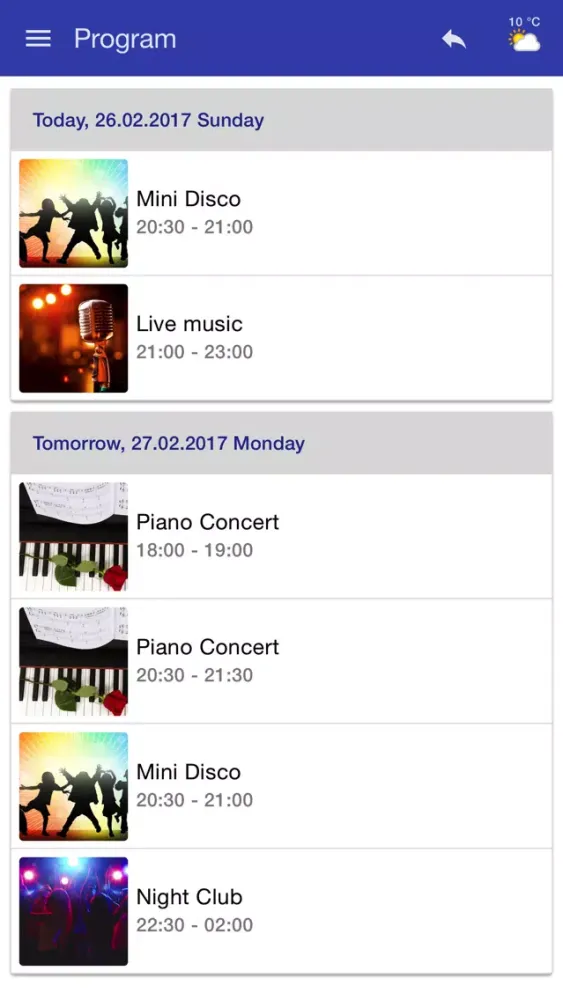 Captures d'écran de LARA App