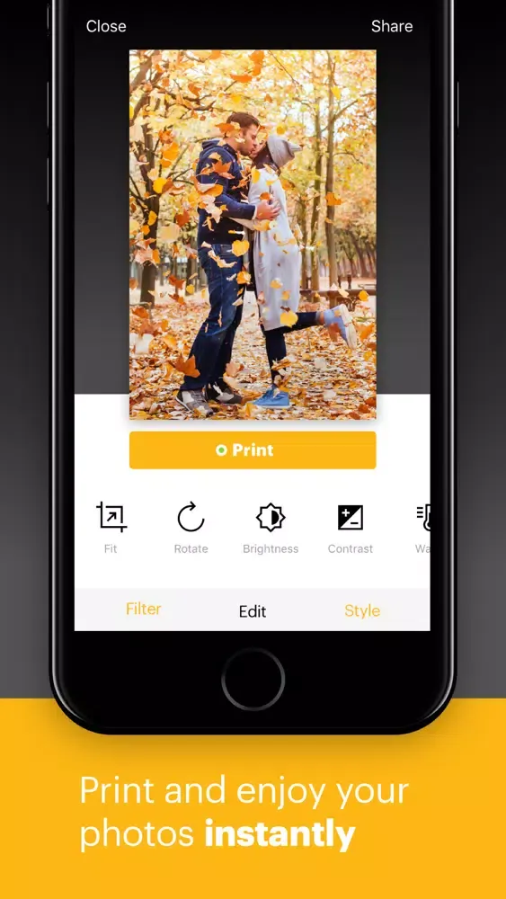 ภาพหน้าจอของ KODAK Mini Shot +