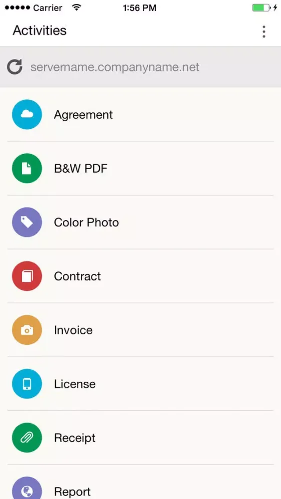 Screenshot di Kodak Info Input Express