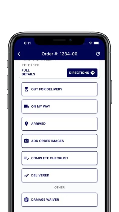 Ảnh chụp màn hình của Delivery App (V2)
