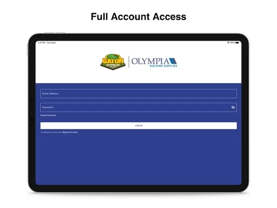 Ảnh chụp màn hình của Gator Gypsum iPad 
