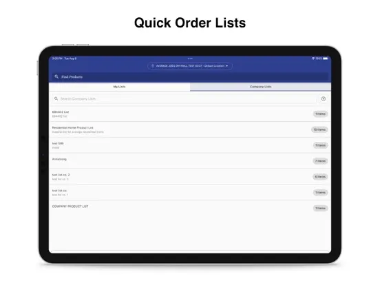 Ảnh chụp màn hình của Gator Gypsum iPad 