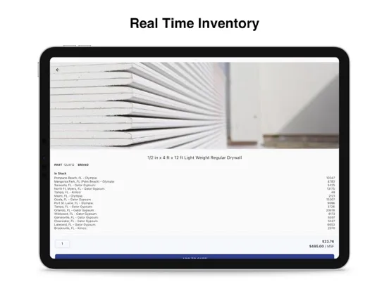 Ảnh chụp màn hình của Gator Gypsum iPad 