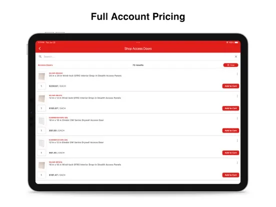 Capturas de pantalla de Trowel Trades Supply iPad 