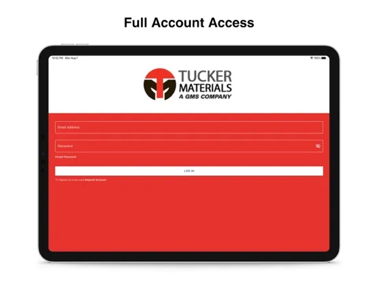 Capturas de tela do Tucker Materials iPad 