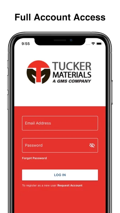 Capturas de tela do Tucker Materials
