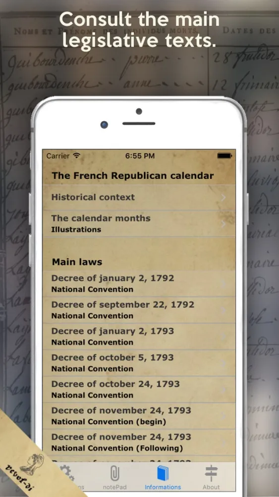 revol-di French Republican Calendar سکرین شاٹس