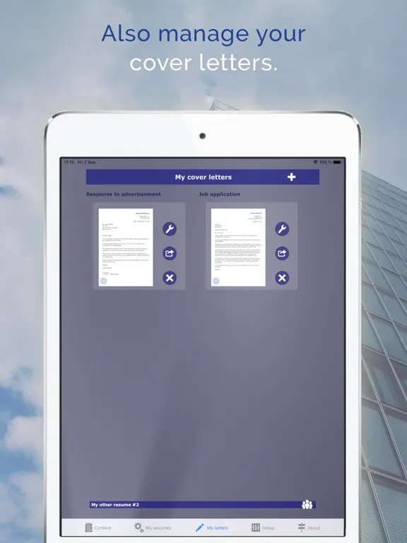 Your best resume with giga-cv iPad  Ekran Görüntüleri