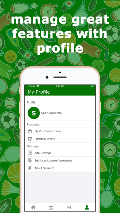 Tangkapan layar Sporium - The Best Sport's App