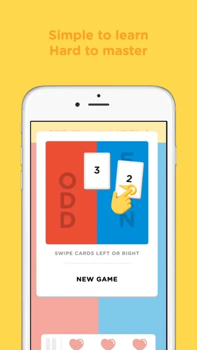 OddSwipe - A minimalistic fast paced logical game where quick thinking is key!应用截图