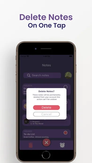 Zrzuty ekranu Note 2 Self: Set Note Reminder
