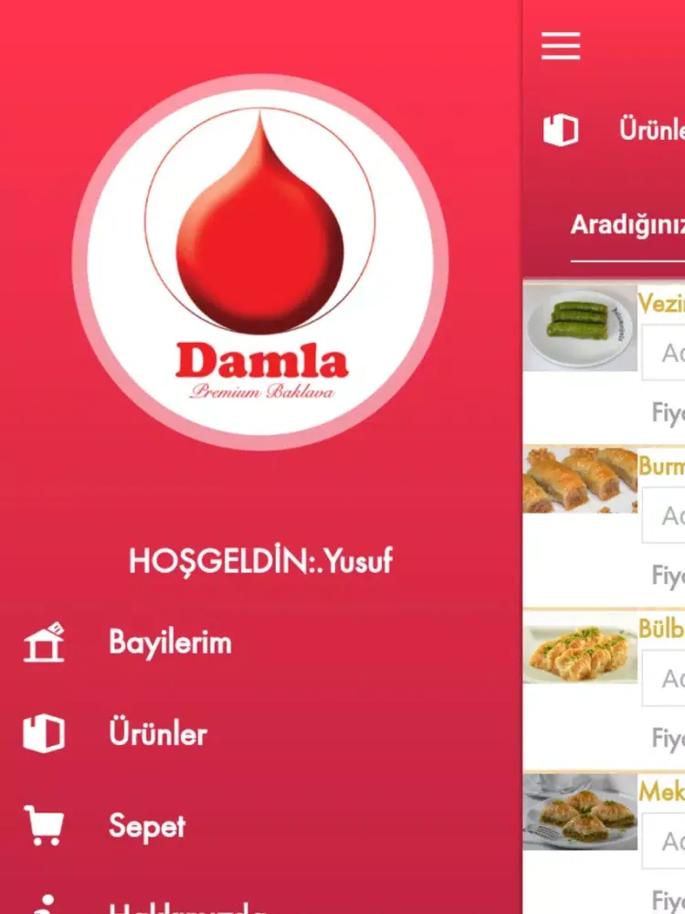 Captures d'écran de Damla Baklava iPad 