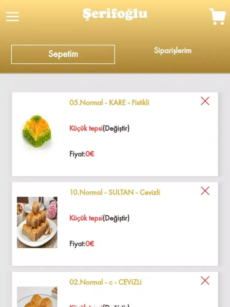 Capturas de tela do Şerifoğlu iPad 