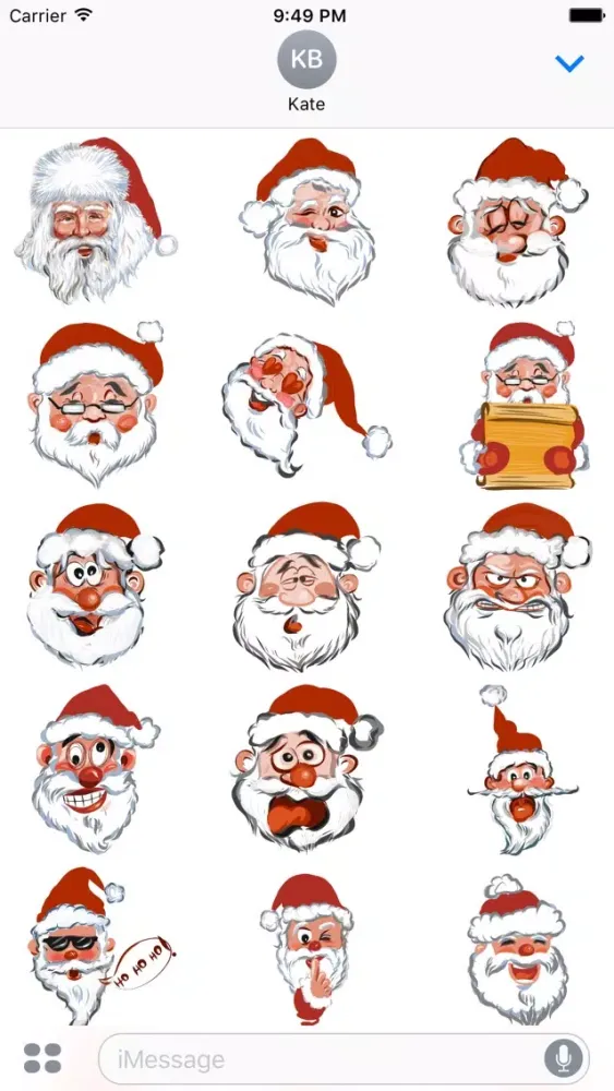 Santa's here sticker pack应用截图