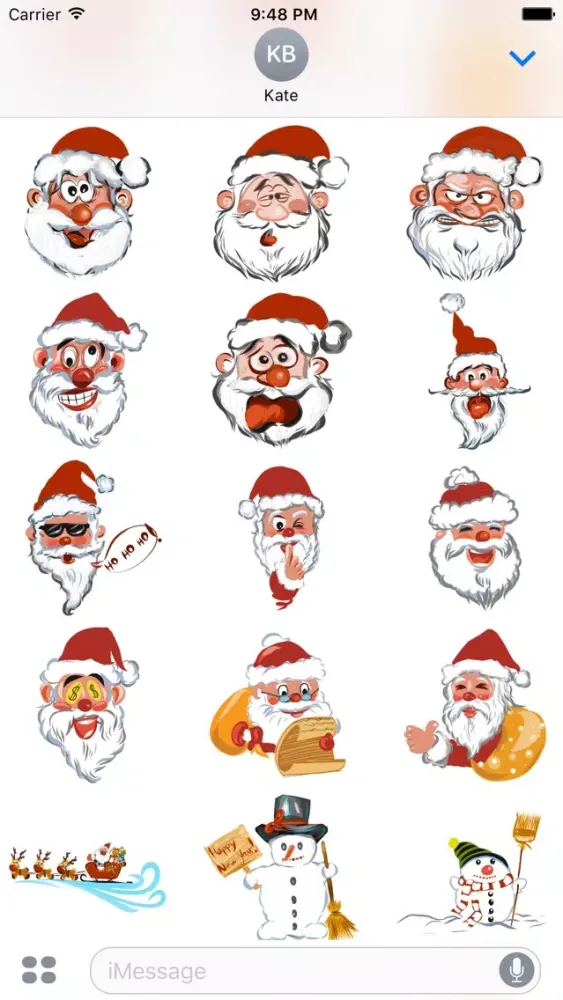 Santa's here sticker pack应用截图