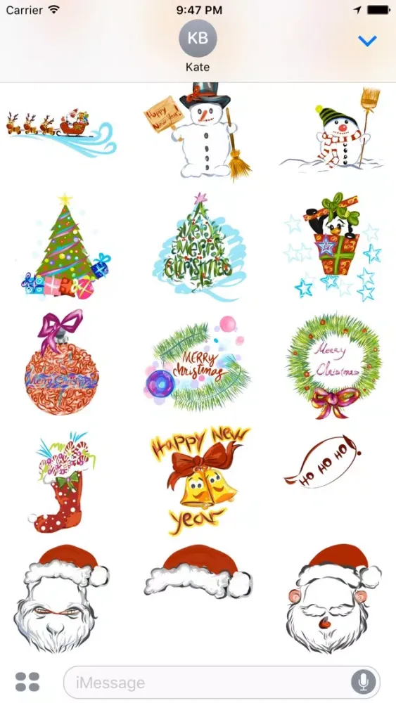 Santa's here sticker pack应用截图