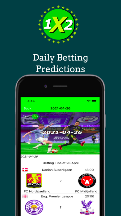 Скриншоты Your1x2 Betting Predictions