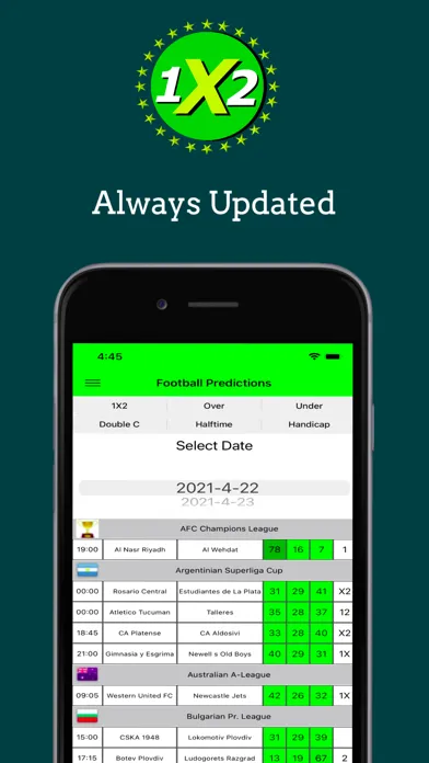 Screenshot di Your1x2 Betting Predictions