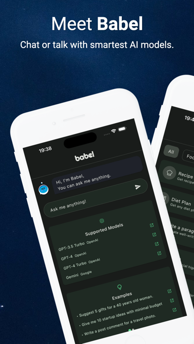 Babel AI Chat &Talk &Translate Screenshots
