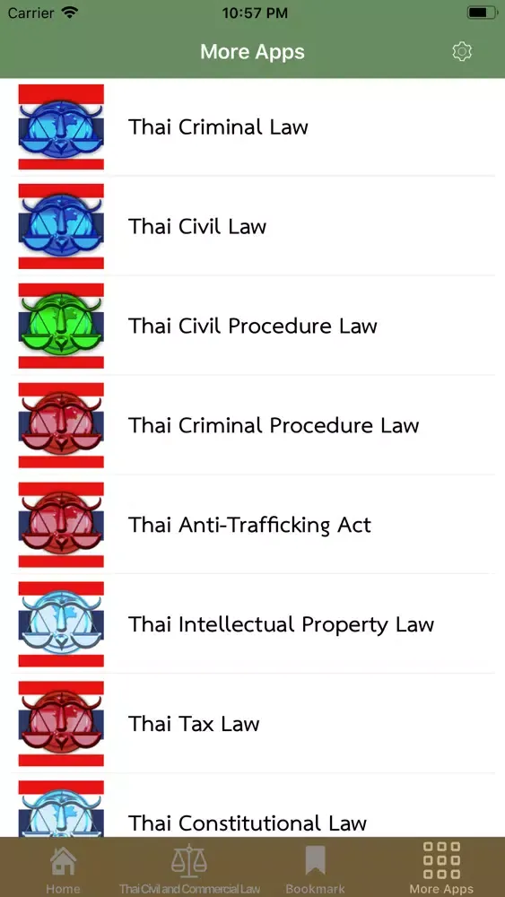 Zrzuty ekranu Thai Civil and Commercial Law