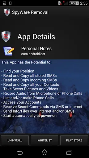 Zrzuty ekranu Spyware Removal (Anti Spy)
