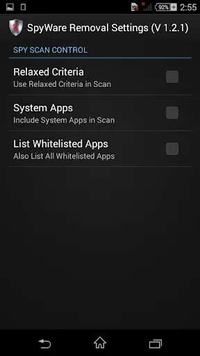 Zrzuty ekranu Spyware Removal (Anti Spy)