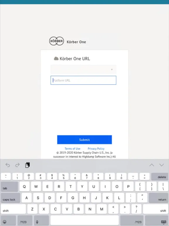 Körber One Mobile iPad 应用截图