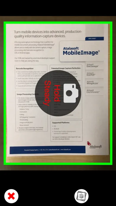 MobileImage Capture SDK Screenshots