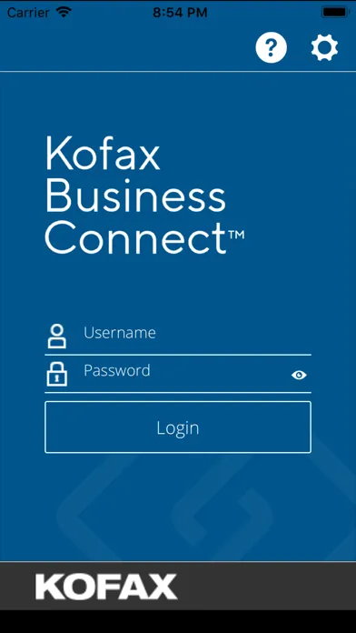 Ảnh chụp màn hình của Kofax Business Connect™