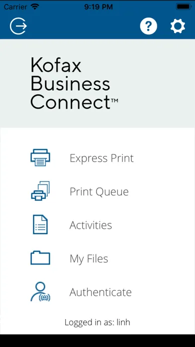 Ảnh chụp màn hình của Kofax Business Connect™