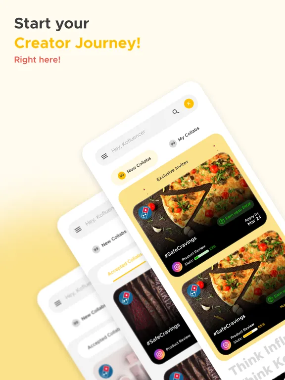 Kofluence Influencer Platform iPad  스크린샷