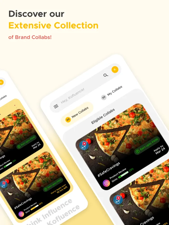 Kofluence Influencer Platform iPad  스크린샷
