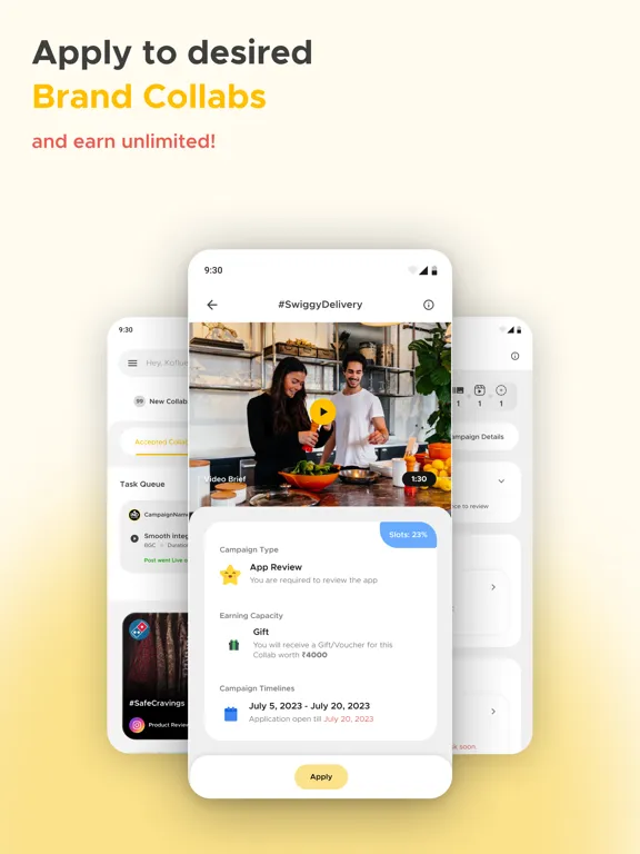 Kofluence Influencer Platform iPad  스크린샷