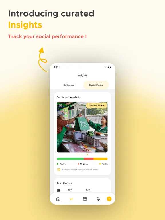Kofluence Influencer Platform iPad  스크린샷