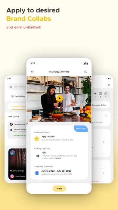 Kofluence Influencer Platform 스크린샷