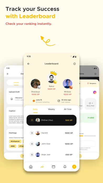 Kofluence Influencer Platform 스크린샷