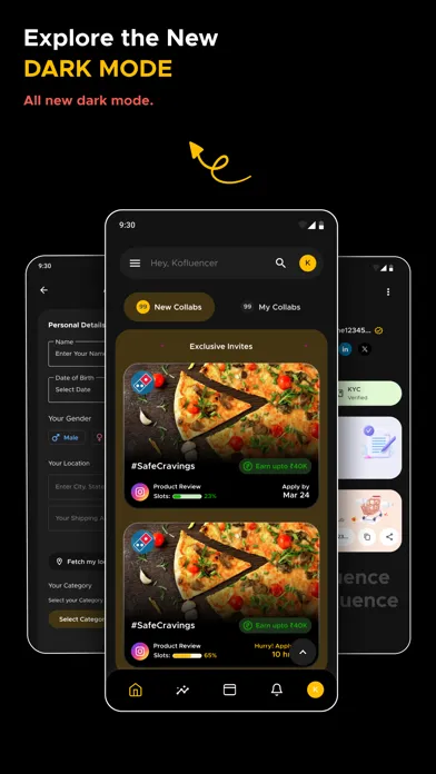 Kofluence Influencer Platform 스크린샷