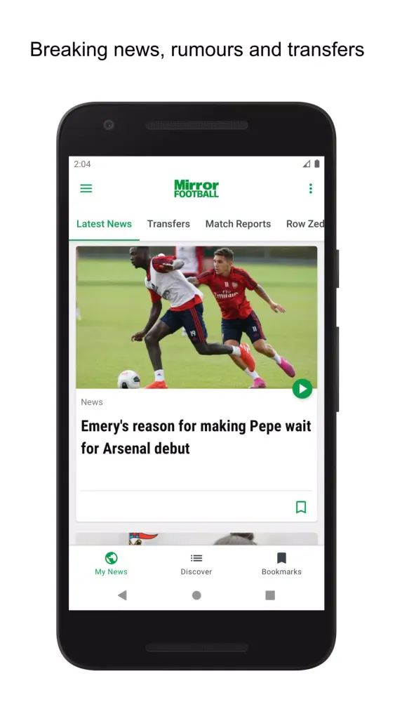 Ảnh chụp màn hình của Mirror Football