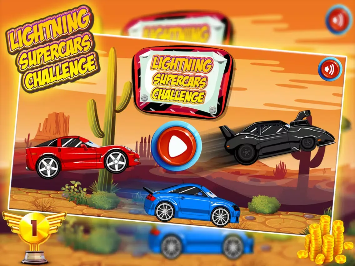 Ảnh chụp màn hình của Lightning Supercar Challenge iPad 