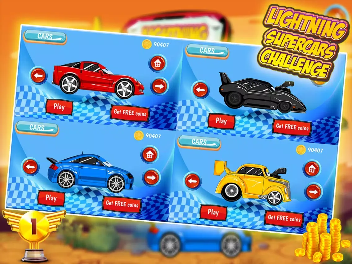 Ảnh chụp màn hình của Lightning Supercar Challenge iPad 
